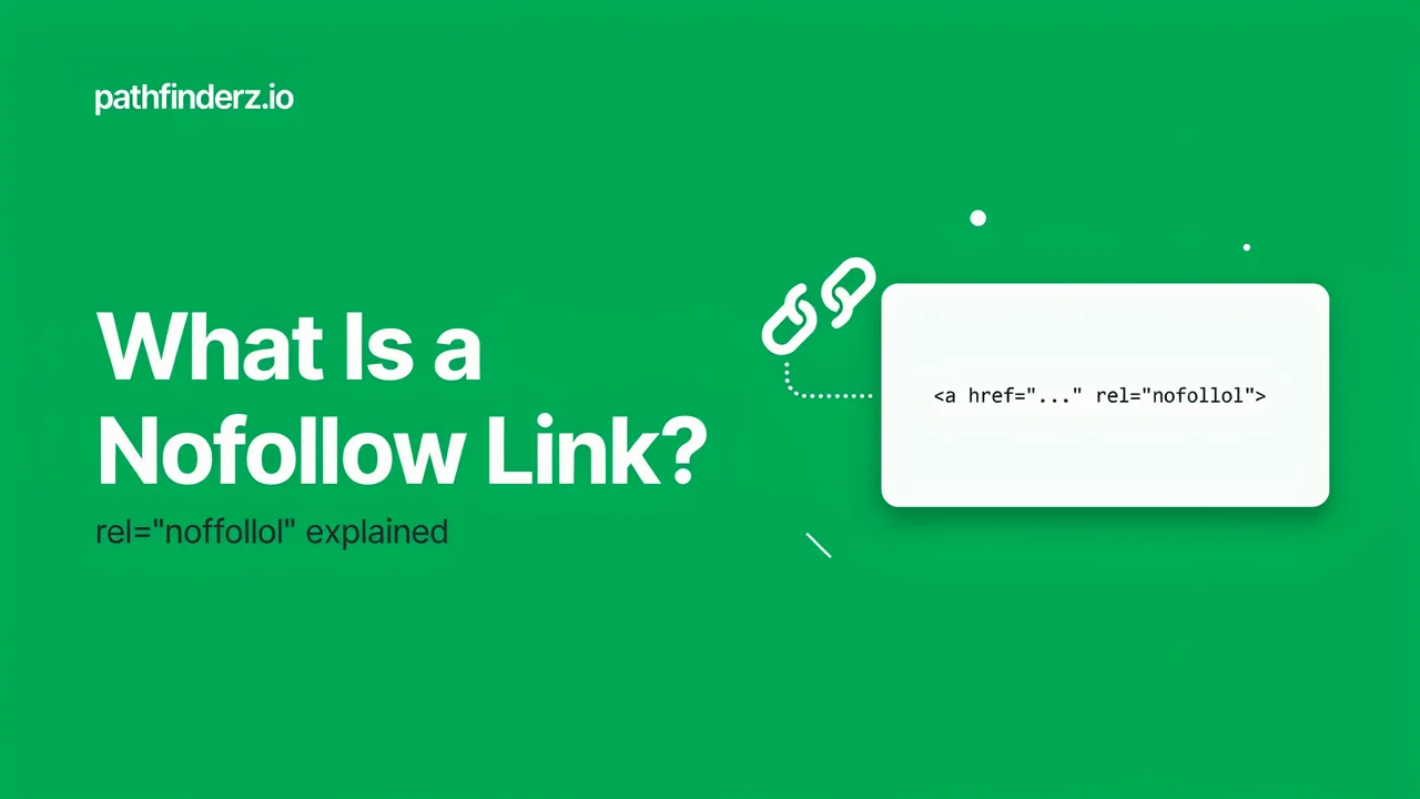 Nofollow link explained with rel=nofollow HTML code example